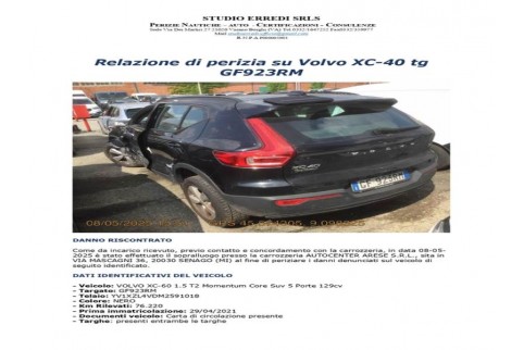 2021 Volvo XC 40, Benzinas