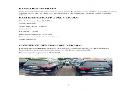 2021 Mercedes-Benz GLB 200, Dyzelinas