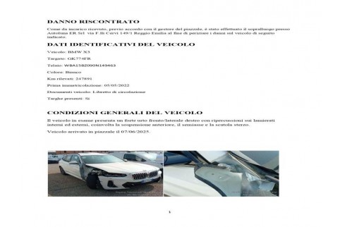 2022 BMW X3, Dyzelinas